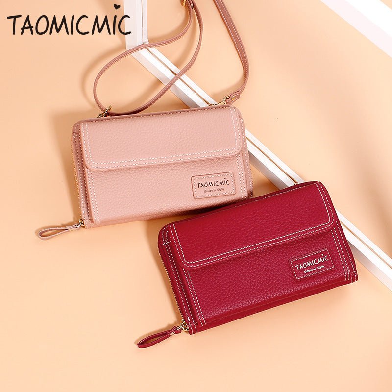 Elegant Clutch Shoulder Bag - Versatile and Stylish Design Claret