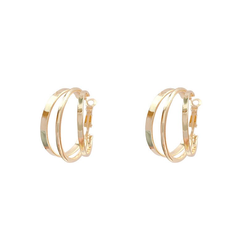 Elegant Ear Studs Earrings - Personality Minimalist Chic E2312 Gold