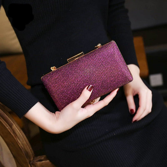 Elegant Evening Clutch for Formal Dresses Black gold