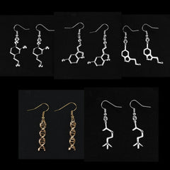 Elegant Molecule Helix Simple Fashion Earrings for Stylish Chic E063