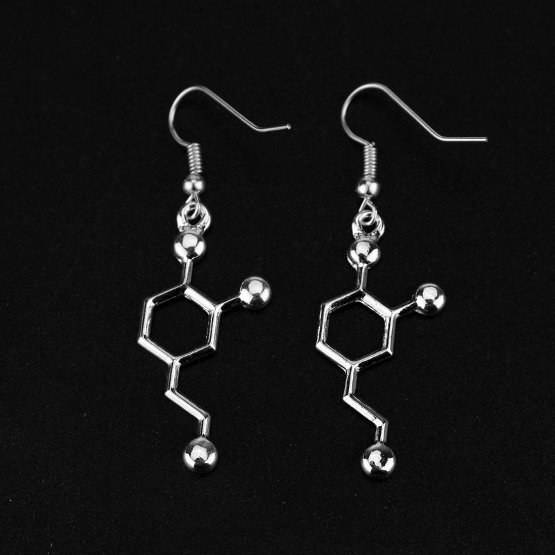 Elegant Molecule Helix Simple Fashion Earrings for Stylish Chic E065