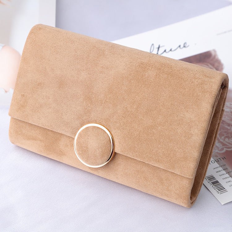 Elegant Red Dress Chain Clutch Bag for Ladies Black