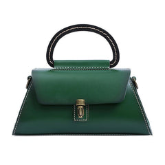 Elegant Tree Cream Clutch - Stylish Female Leather Handbag Green