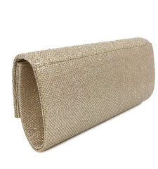 Elegant Wedding Clutch Shoulder Bag with Chain Black