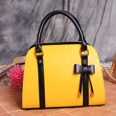 ETUDE Clutch Handbag – Korean Summer Bow Design Yellow