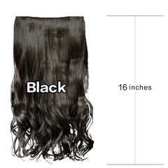 European - American Bangs Wig Set for Women Black