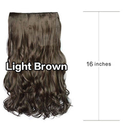 European - American Bangs Wig Set for Women Light brown