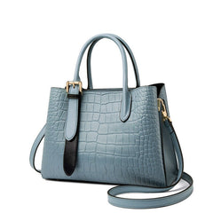 European - American Retro Clutch - Large - Capacity Shoulder Bag Blue