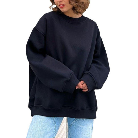 European and American Loose Sweater Black