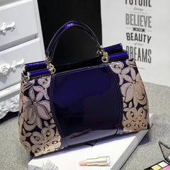 European fashion brand leather handbags Baolan trumpet