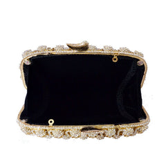 Evening Bag Diamond - studded Women's Clutch Clutch Black