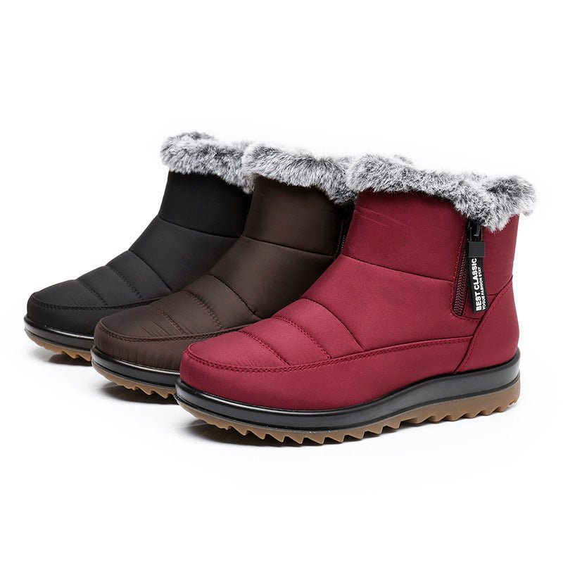 Explore Our Collection of Stylish & Non - Slip Cotton Boots Burgundy