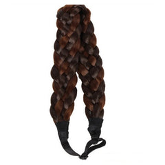 Exquisite Bohemian Braided Hairband Accessory Dark brown