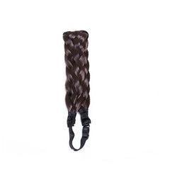 Exquisite Bohemian Braided Hairband Accessory Dark brown