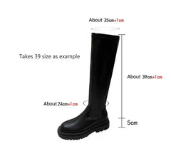 Thick Sole Knee High Boots For Women