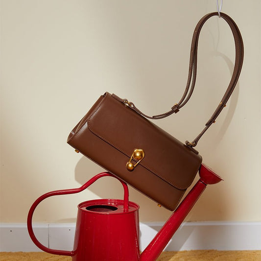 Fashion All Match Cross Body Leather Female Bag Black