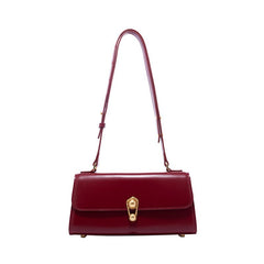 Fashion All Match Cross Body Leather Female Bag Red