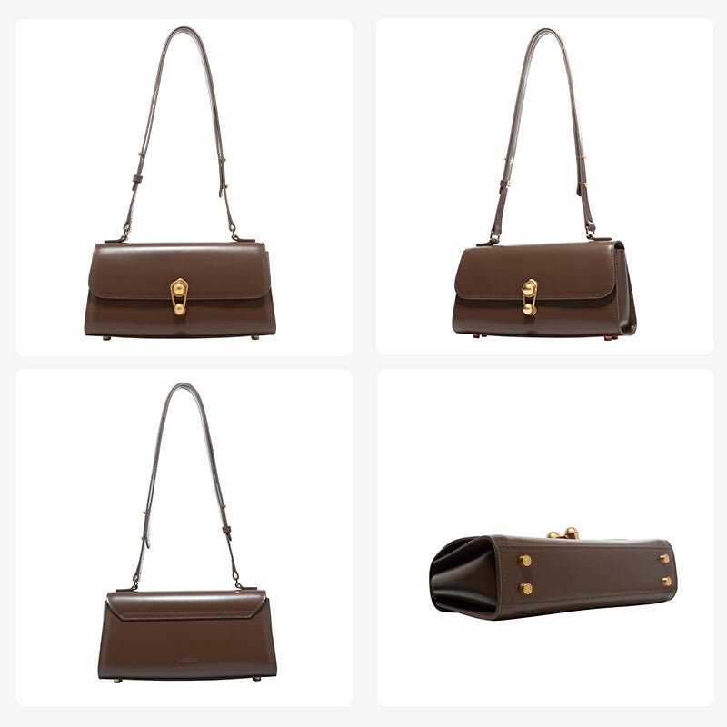 Fashion All Match Cross Body Leather Female Bag Red