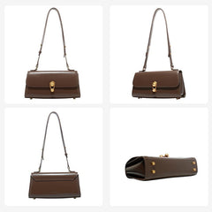 Fashion All Match Cross Body Leather Female Bag Red