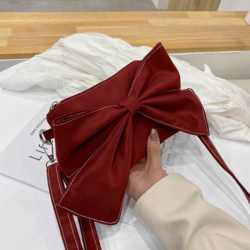 Fashion All - match Girl Single Shoulder Messenger Bag Women Red