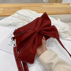 Fashion All - match Girl Single Shoulder Messenger Bag Women Red