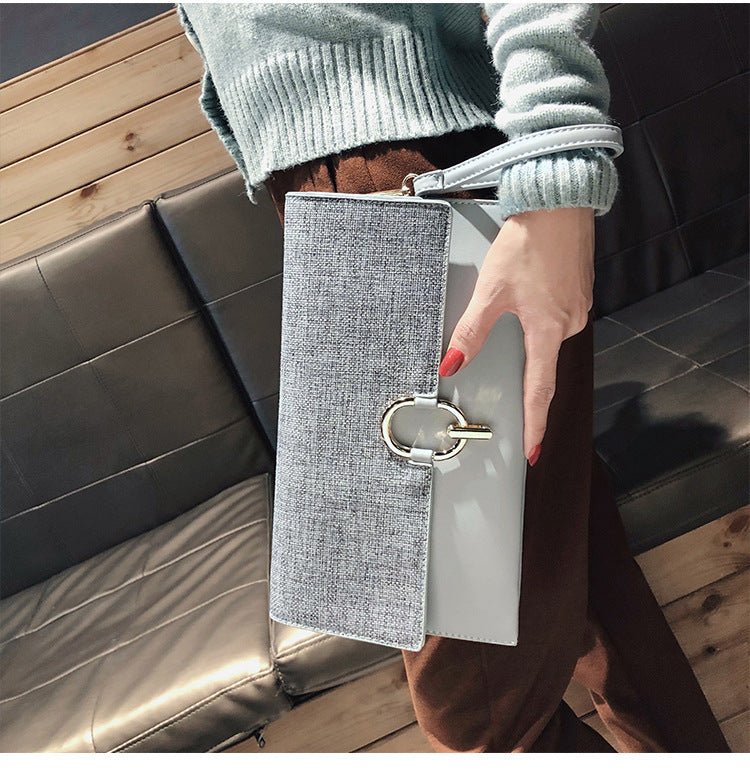 Fashion all - match temperament clutch Pink