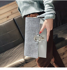 Fashion all - match temperament clutch Pink