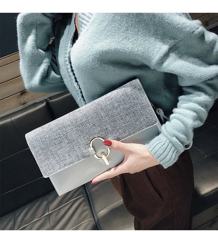 Fashion all - match temperament clutch Pink