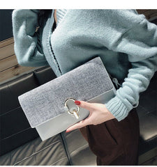 Fashion all - match temperament clutch Pink