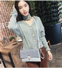 Fashion all - match temperament clutch Pink