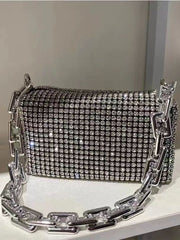 Fashion Diamond Bag Handheld Crossbody L Send long chain