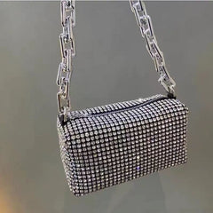 Fashion Diamond Bag Handheld Crossbody S Send long chain