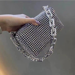 Fashion Diamond Bag Handheld Crossbody L Send long chain