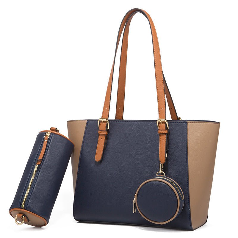 Fashion Large Capacity Three - in - one Saffiano Bag Portable Simplicity Black