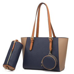Fashion Large Capacity Three - in - one Saffiano Bag Portable Simplicity Black