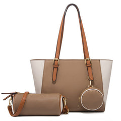 Fashion Large Capacity Three - in - one Saffiano Bag Portable Simplicity Khaki
