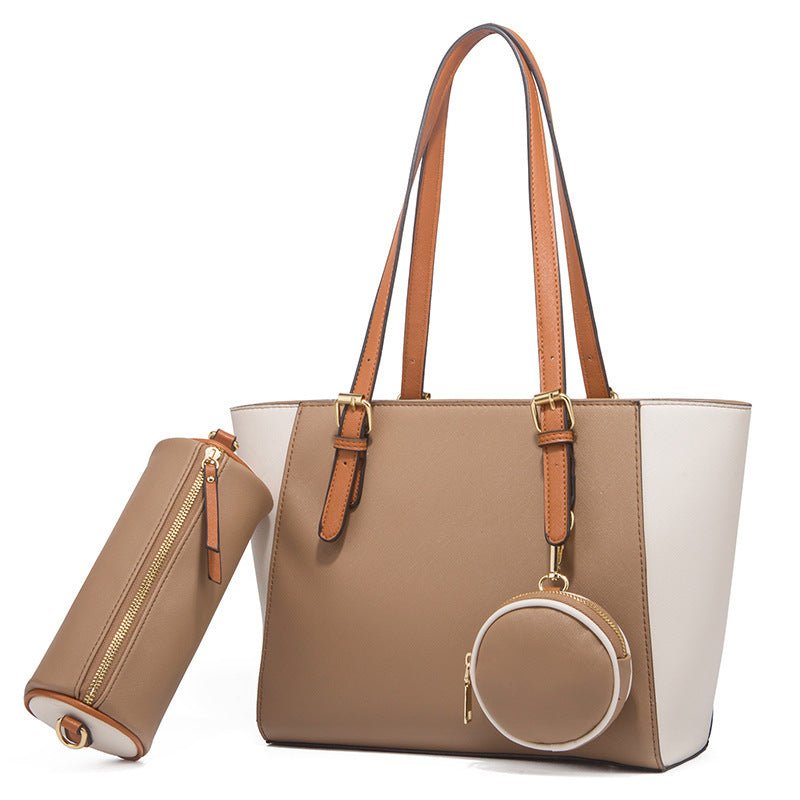 Fashion Large Capacity Three - in - one Saffiano Bag Portable Simplicity Black