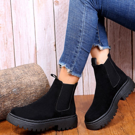 Fashion Short Martin Boots For Women Black