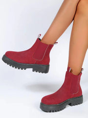 Fashion Short Martin Boots For Women Red