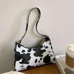 Fashion striped spotted niche handbags leopard print underarm bag Cow pattern