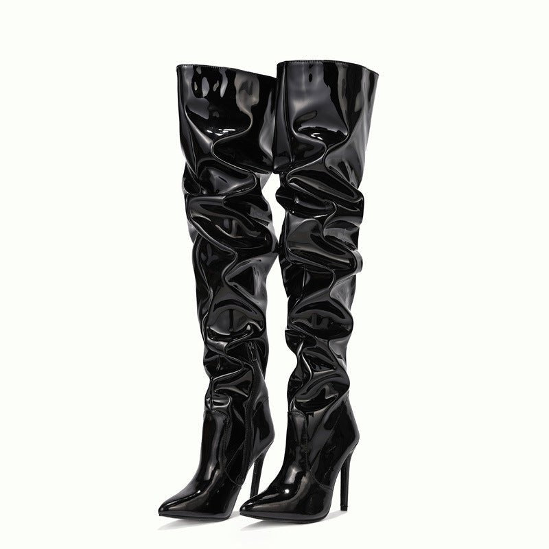 Fashion Super High Heel Party Shoes Black