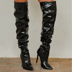 Fashion Super High Heel Party Shoes Black