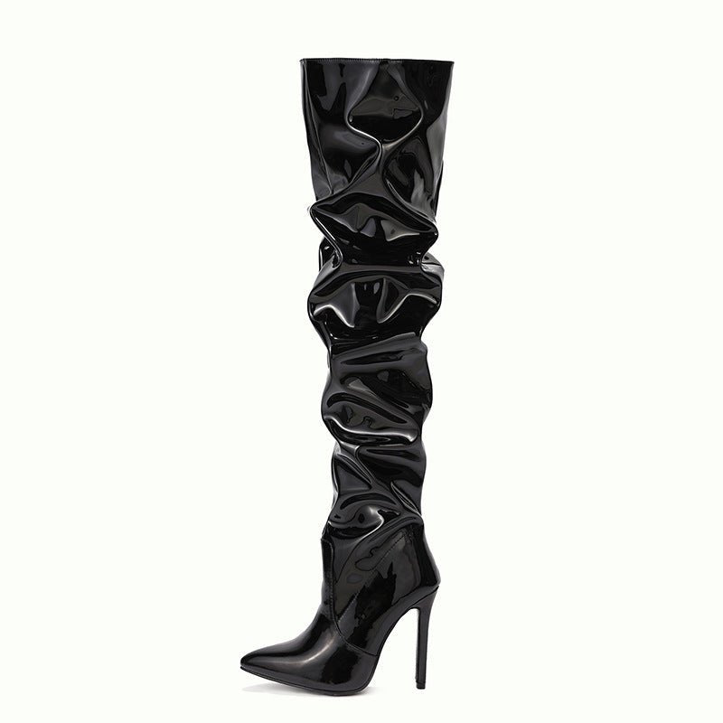 Fashion Super High Heel Party Shoes Apricot