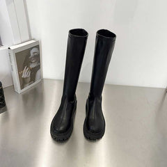Fashion Warm Thick Soled Martin Boots Women Black