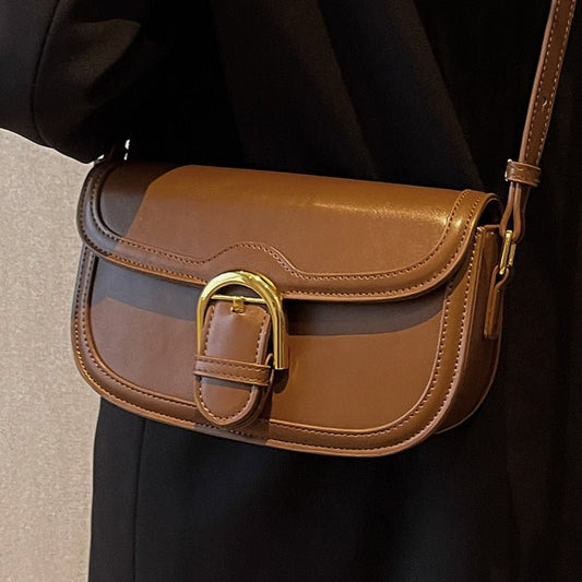 Fashionable Autumn Winter Clutch Shoulder Messenger Bag Brown