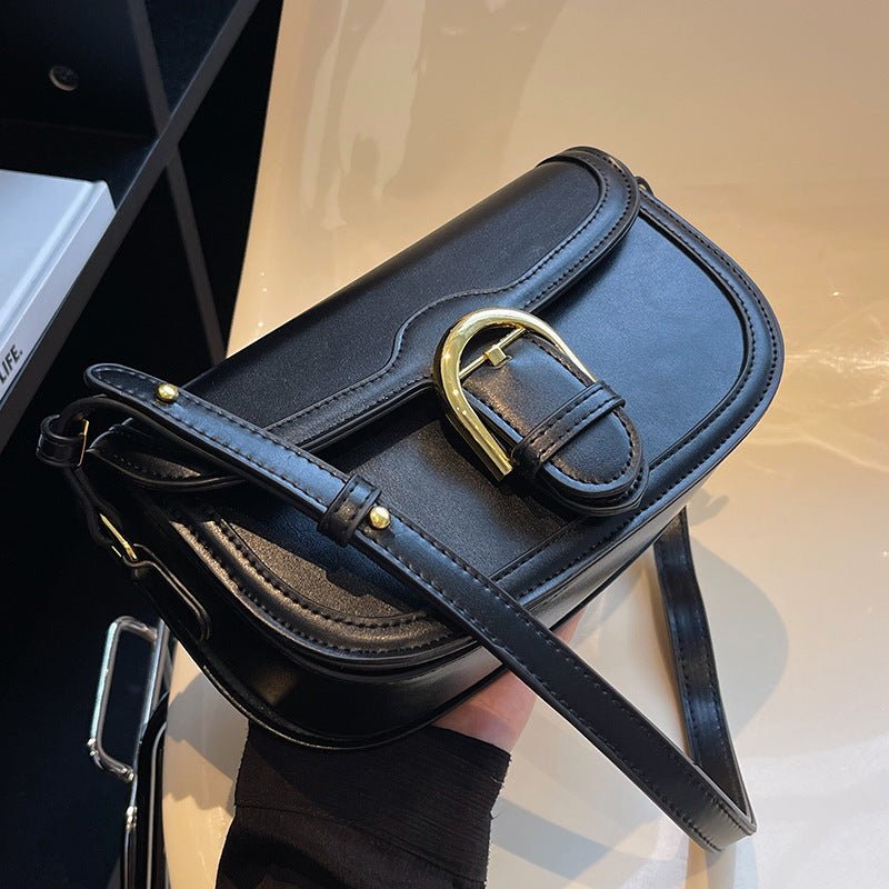 Fashionable Autumn Winter Clutch Shoulder Messenger Bag Black