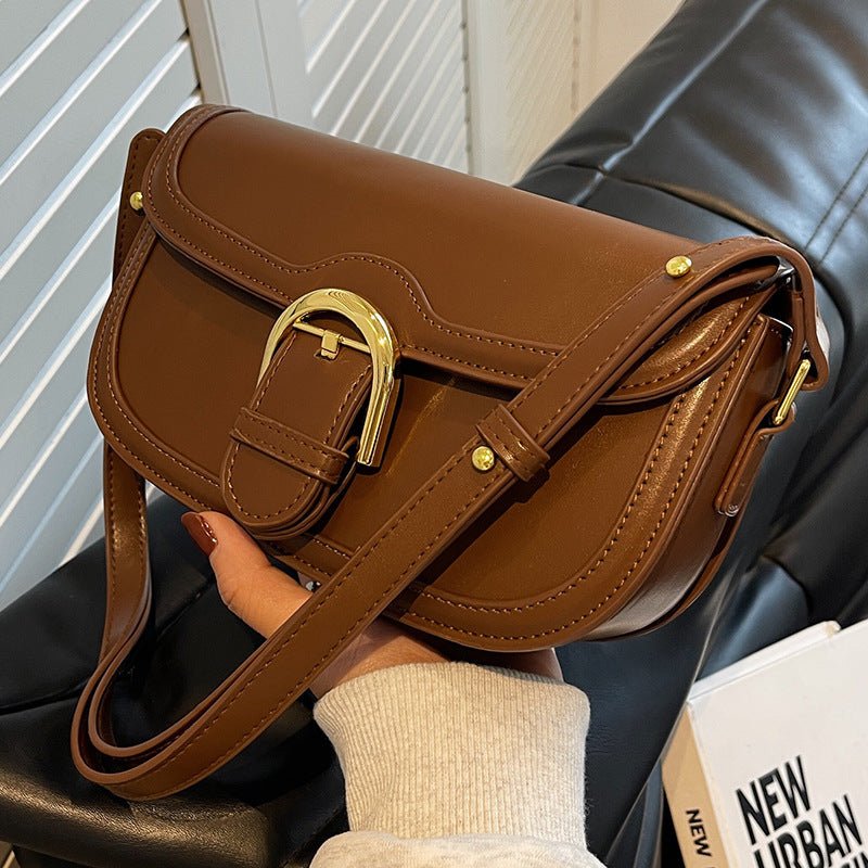 Fashionable Autumn Winter Clutch Shoulder Messenger Bag Brown