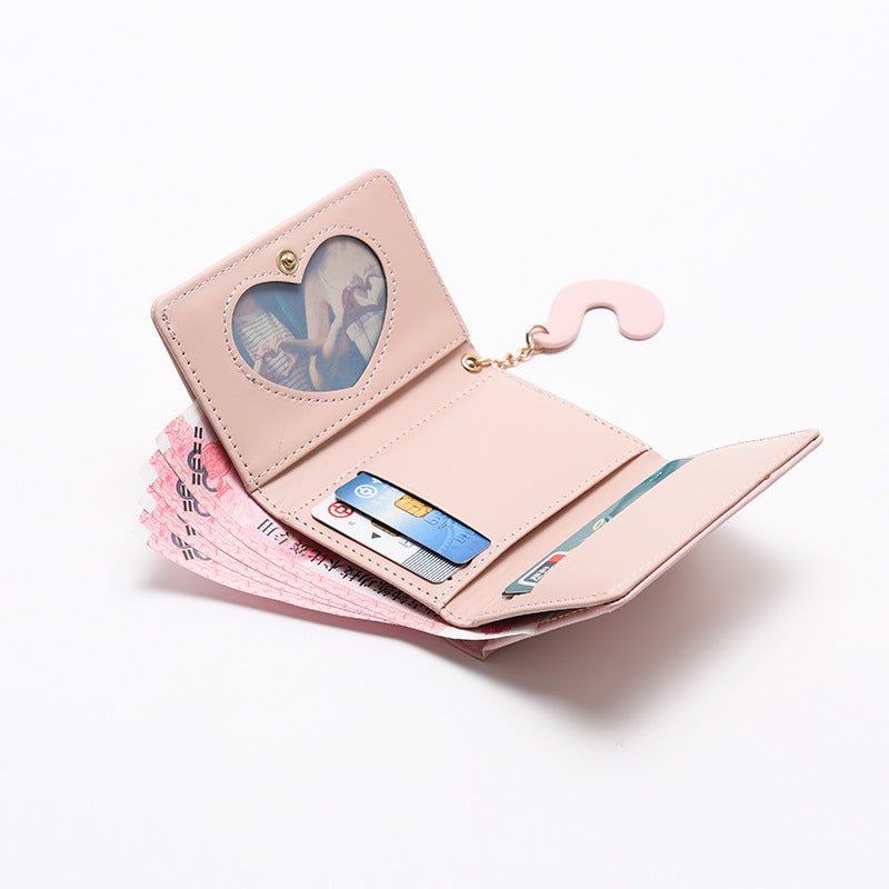 Fashionable Cartoon Coin Bag for Stylish Students Beige