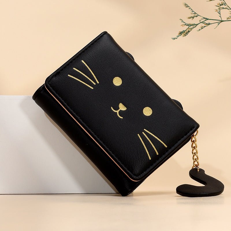 Fashionable Cartoon Coin Bag for Stylish Students Black