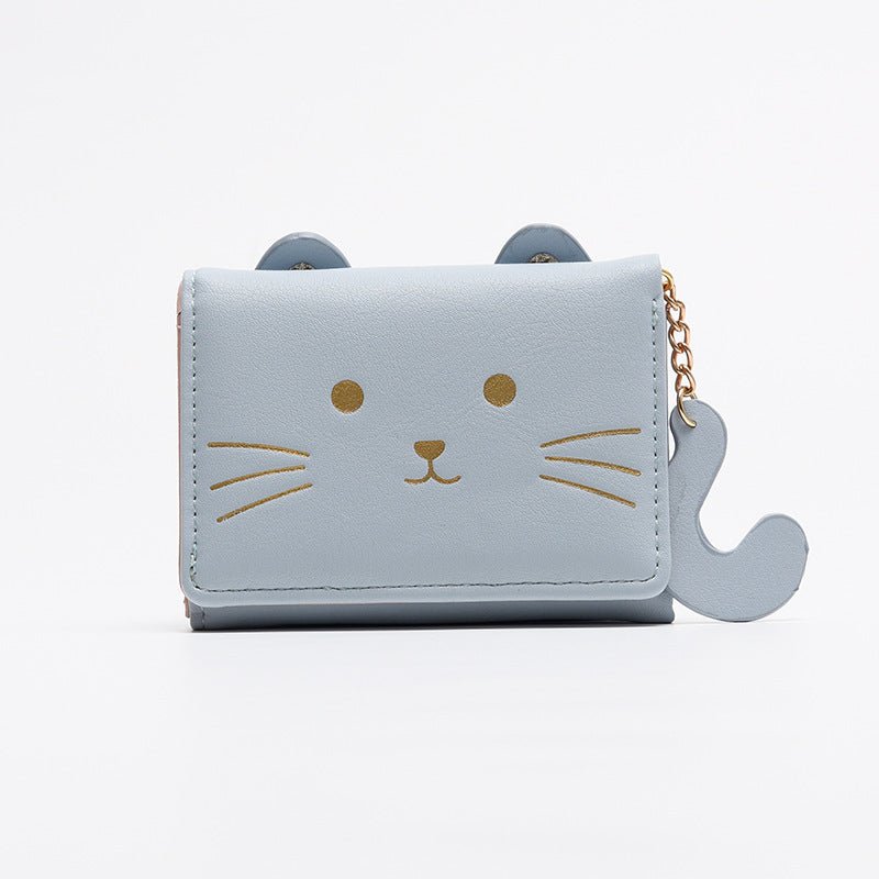 Fashionable Cartoon Coin Bag for Stylish Students Blue